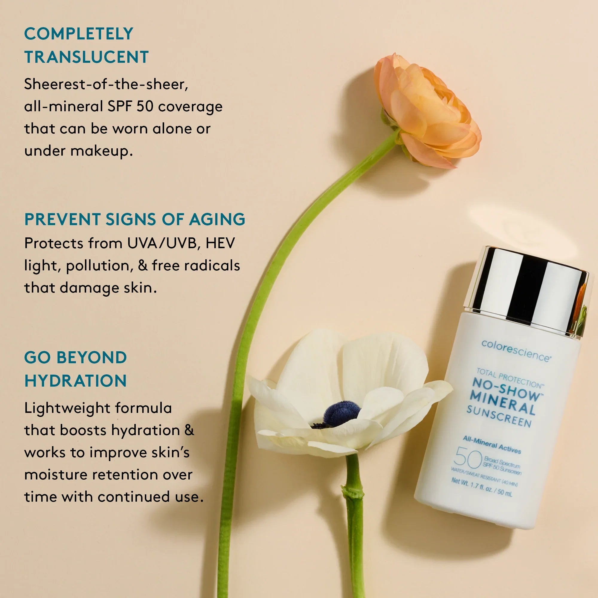 Colorescience Total Protection No-Show Mineral SPF 50